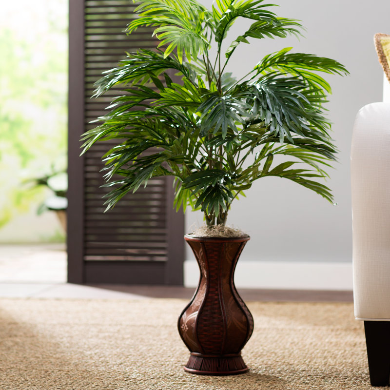 Beachcrest Home 45" Artificial Palm Floor Plant in Urn & Reviews Wayfair